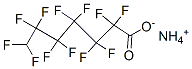2,2,3,3,4,4,5,5,6,6,7,7-ドデカフルオロヘプタン酸アンモニウム 化学構造式