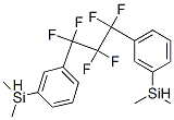[(1,1,2,2,3,3-Hexafluoro-1,3-propanediyl)bis(3,1-phenylene)]bis(dimethylsilane) 结构式