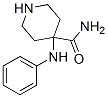 4-フェニルアミノ-4-ピペリジンカルボアミド 化学構造式