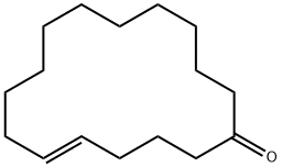 5-环十六烯-1-酮,37609-25-9,结构式