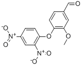 4-(2,4-二硝基苯氧基)-3-甲氧基苯甲醛,3761-30-6,结构式