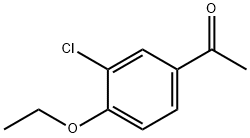 1-(3-クロロ-4-エトキシフェニル)エタノン 化学構造式