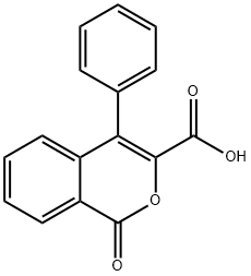 1-氧代-4-苯基-异色烯-3-羧酸,37617-98-4,结构式