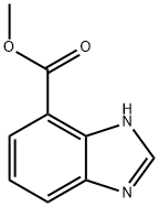 1H-ベンゾイミダゾール4-カルボン酸メチル 化学構造式