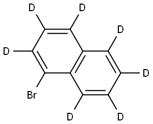 1-溴萘-D7, 37621-57-1, 结构式
