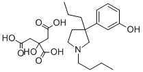 Phenol, 3-(1-butyl-3-propyl-3-pyrrolidinyl)-, citrate Struktur
