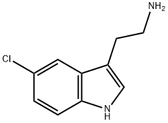 5-クロロ-3-(2-アミノエチル)-1H-インドール 化学構造式
