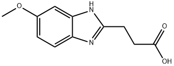 1H-苯并咪唑-2-丙酸,5-甲氧基-, 37640-73-6, 结构式