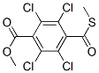 2,3,5,6-Tetrachloro-4-(methylthio)carbonylbenzenecarboxylic acid methyl ester Struktur