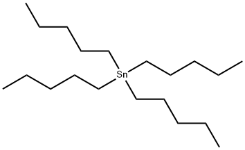 テトラペンチルすず(IV) 化学構造式