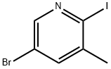 5-Bromo-2-iodo-3-methylpyridine Structure