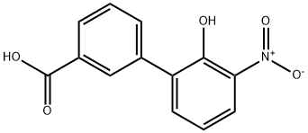 2-HYDROXY-3''-NITRO-BIPHENYL-3-CARBOXYLIC ACID Structure