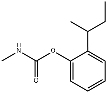 メチルカルバミン酸2-(1-メチルプロピル)フェニル 化学構造式