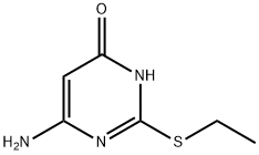 6-amino-2-(ethylthio)-1H-pyrimidin-4-one 结构式