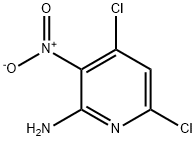 4,6-二氯-3-硝基-2-吡啶胺,37660-64-3,结构式