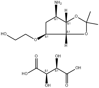 376608-65-0 2-[[(3AR,4S,6R,6AS)-6-氨基四氢-2,2-二甲基-4H-环戊并-1,3-二恶茂-4-基]氧基]-乙醇 (2R,3R)-2,3-二羟基丁二酸盐