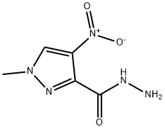 1H-pyrazole-3-carboxylic acid, 1-methyl-4-nitro-, hydrazid Struktur