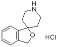3H-スピロ[2-ベンゾフラン-1,4'-ピペリジン]塩酸塩 化学構造式