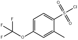 2-Methyl-4-(trifluoromethoxy)benzenesulfonylchloride Struktur
