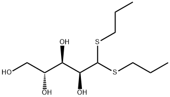 D-Arabinose dipropyl dithioacetal Struktur