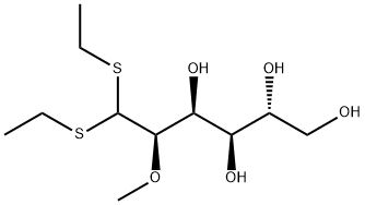2-O-Methyl-D-glucose diethyl dithioacetal Struktur