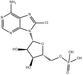 8-CHLOROADENOSINE-5'-O-MONOPHOSPHATE SODIUM SALT 化学構造式