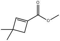 3,3-二甲基环丁-1-烯-1-羧酸甲酯, 37676-91-8, 结构式