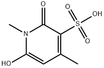 1,2-dihydro-6-hydroxy-1,4-dimethyl-2-oxo-3-pyridinesulphonic acid Struktur