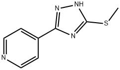 4-[3-(Methylthio)-4H-1,2,4-triazol-5-yl]pyridine Structure