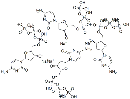 Cytidine 5'-(tetrahydrogen triphosphate), 2'-deoxy-, tetrasodium salt Struktur