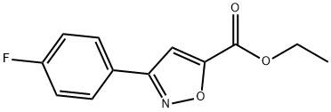 ETHYL 5-(4-FLUOROPHENYL)ISOXAZOLE-3-CARBOXYLATE Struktur