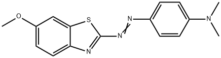 4-[(6-methoxybenzothiazol-2-yl)azo]-N,N-dimethylaniline Structure