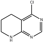 Pyrido[2,3-d]pyrimidine, 4-chloro-1,5,6,7-tetrahydro- Structure
