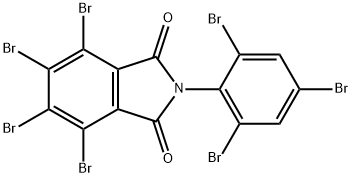 4,5,6,7-テトラブロモ-2-(2,4,6-トリブロモフェニル)-1H-イソインドール-1,3(2H)-ジオン 化学構造式
