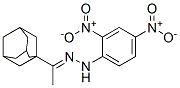 1-[1-[2-(2,4-ジニトロフェニル)ヒドラゾノ]エチル]アダマンタン 化学構造式