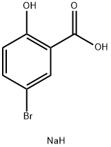 Benzoic acid, 5-broMo-2-hydroxy-, MonosodiuM salt Struktur