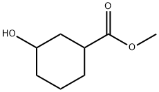 3-ヒドロキシシクロヘキサンカルボン酸メチル 化学構造式