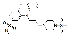 N,N-Dimethyl-10-[3-(4-methylsulfonylpiperazino)propyl]-10H-phenothiazine-2-sulfonamide Struktur