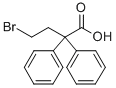 4-Bromo-2,2-diphenylbutyricacid Structure