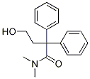 N,N-ジメチル-2,2-ジフェニル-4-ヒドロキシブチルアミド 化学構造式