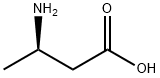 (3R)-3-アミノ酪酸 化学構造式