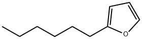 2-ヘキシルフラン 化学構造式