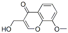 3-(羟基甲基)-8-甲氧基苯并吡喃-4-酮, 37770-79-9, 结构式