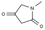 1-甲基吡咯烷-2,4-二酮 结构式