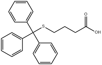 4-Tritylsulfanylbutanoic acid Struktur