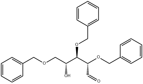 2,3,5-三-苄基-D-阿拉伯呋喃糖苷 结构式