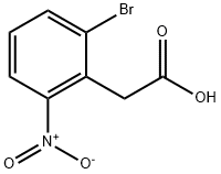2-(2-溴-6-硝基苯基)乙酸 结构式