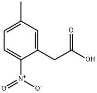 5-甲基-2-硝基苯乙酸, 37777-81-4, 结构式