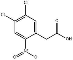 2-(4,5-Dichloro-2-nitrophenyl)acetic acid Struktur