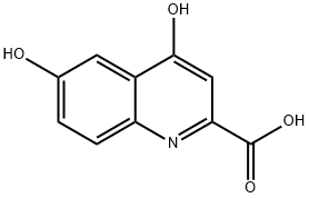 6-hydroxy-4-oxo-1H-quinoline-2-carboxylic acid Struktur